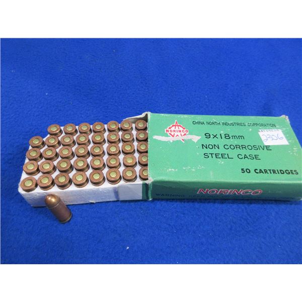 9X18MM Norinco Non-Corrosive Cartridges (We Can Not Ship - Pick Up Only)