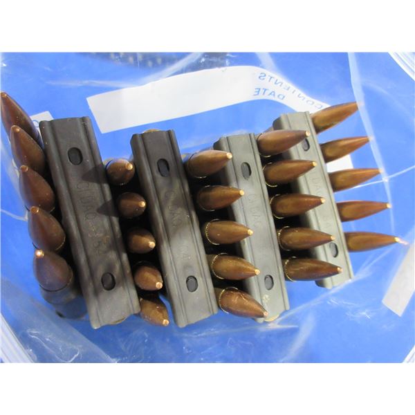 7.62X51 Military Cartridges on Stripper Clips (We Can Not Ship - Pick Up Only)