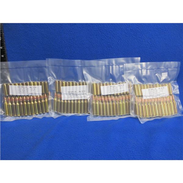 243 Win. Reloads - Lot of 100 (We Can Not Ship - Pick Up Only)