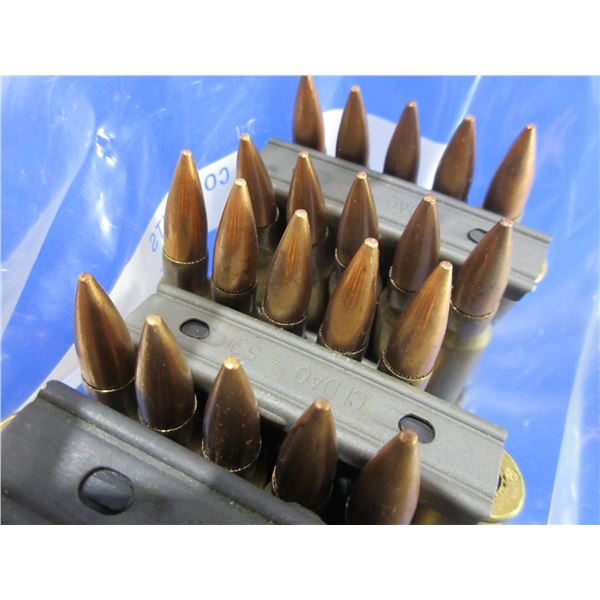 7.62X51 Military Cartridges on Stripper Clips (We Can Not Ship - Pick Up Only)