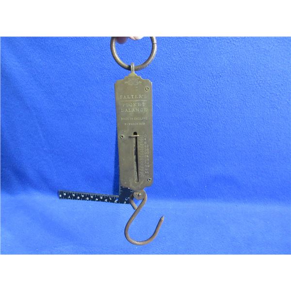 Vintage Salter's Brass & Metal Pocket Balance No. 3 - Up to 50 lbs