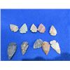 Image 1 : 10 Arrowheads - Approx. 1" to 1 1/2" Length