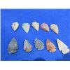 Image 2 : 10 Arrowheads - Approx. 1" to 1 1/2" Length