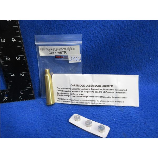 NEW - 7X57R Cartridge Red Laser Bore Sight with Batteries