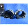 Image 1 : Weaver 1" Low Rings - Gloss Black, Nicely Engraved