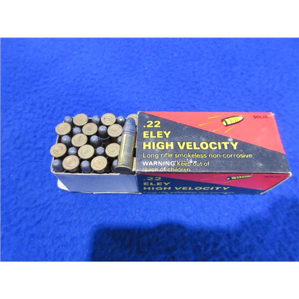 Collector Ammo - 22 LR HV Solid Eley Cartridges (We Can Not Ship - Pick Up Only)