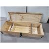 Image 1 : Wood Gun Box for 5 Guns with Carry Straps - 53 1/2" x 18" x 9 1/2" Deep - Pick Up Only