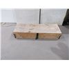 Image 3 : Wood Gun Box for 5 Guns with Carry Straps - 53 1/2" x 18" x 9 1/2" Deep - Pick Up Only