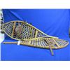 Image 1 : Vintage Bastien Industries Wood & Rawhide Snowshoes with Leather Harnesses