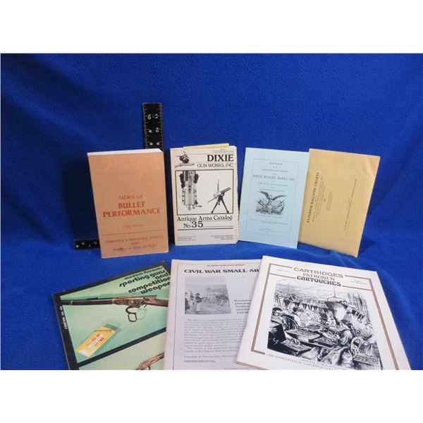 Lot of 7 Misc. Bullet, Cartridge and Gun Books