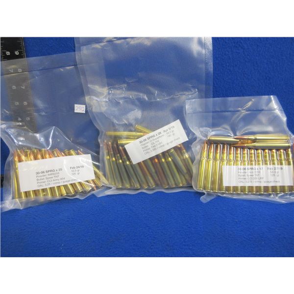 30-06 Sprg Reloads - Lot of 70 (We Can Not Ship - Pick Up Only)
