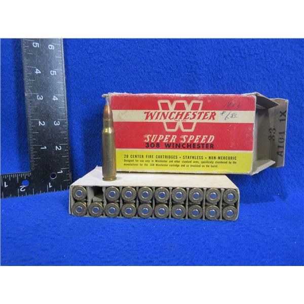 Collector Ammo - 308 Win. 110gr SP Winchester (We Can Not Ship - Pick Up Only)