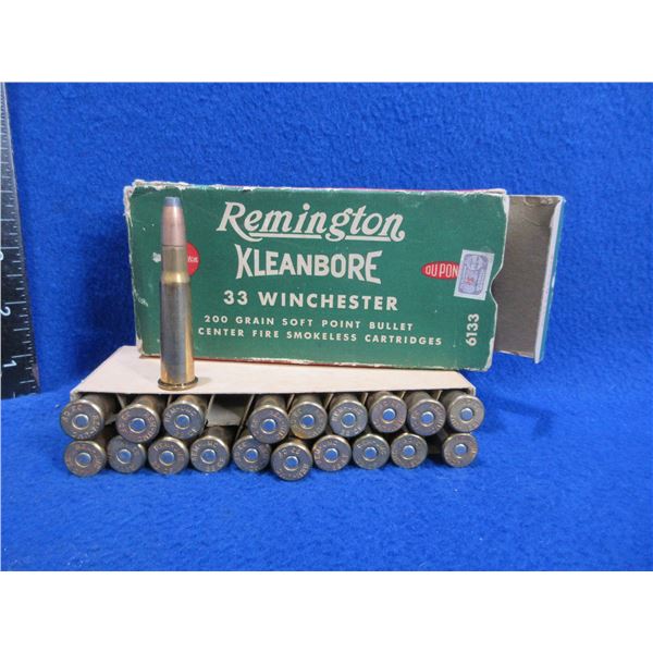 Collector Ammo - 33 Win. 200gr SP Remington (We Can Not Ship - Pick Up Only)