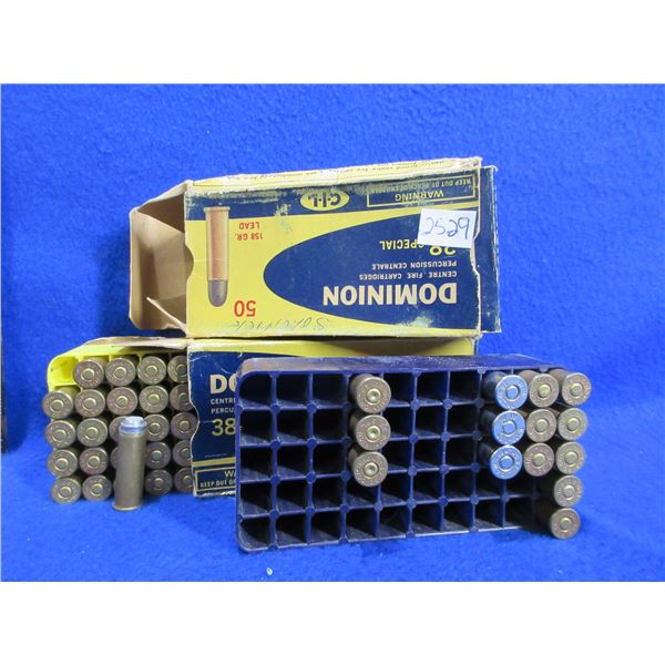 38 Spl Reloads - Lot of 61 + 3 Brass (We Can Not Ship - Pick Up Only)