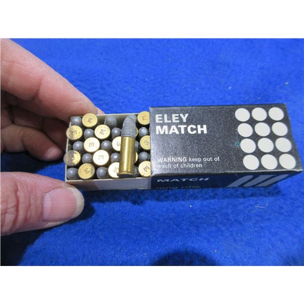 22 LR Eley Match Cartridges (We Can Not Ship - Pick Up Only) - Box of 50