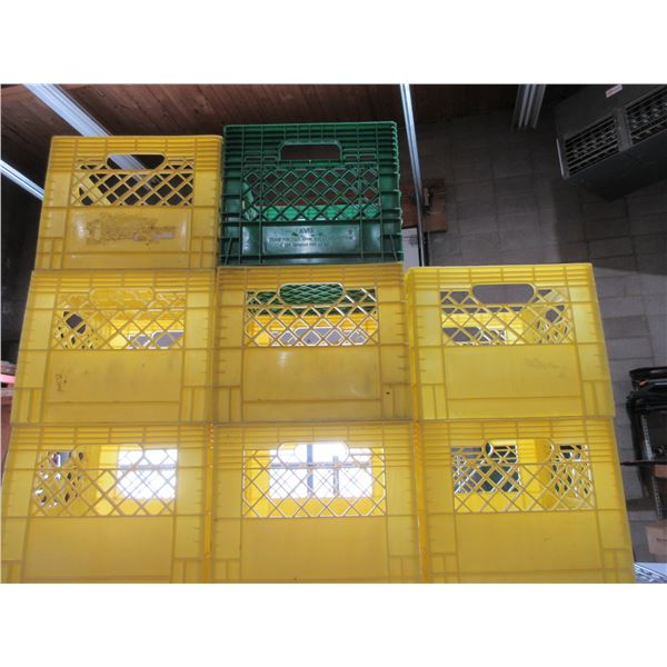 8 Empty Milk Crates