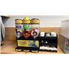 Image 1 : COMMERCIAL SLUSH PUPPIE ORIGINAL 3-BAY SLUSHY MACHINE & ORGANIZER WITH STRAWS, CUPS & LIDS CONTENTS