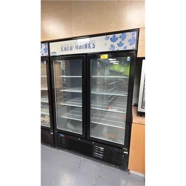 ATOSA COMMERCIAL BOTTOM MOUNT GLASS DOOR FREEZER MCF8721GR