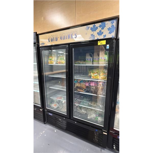 ATOSA COMMERCIAL BOTTOM MOUNT GLASS DOOR FREEZER MCF8721GR