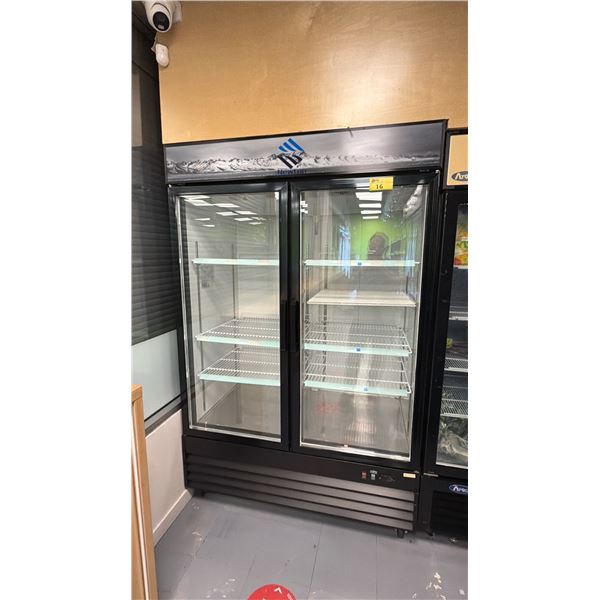 NEWTOP COMMERCIAL BOTTOM MOUNT GLASS DOOR FREEZER SML-GD54R-BLK-SW