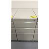 Image 1 : 4-DRAWER PORTABLE LOCKING FILE CABINET (NO KEY)