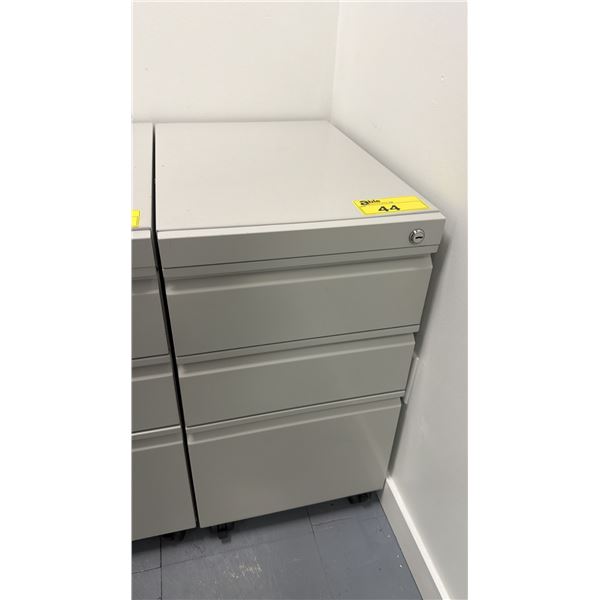 4-DRAWER PORTABLE LOCKING FILE CABINET (NO KEY)