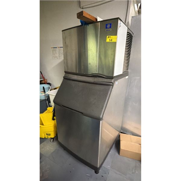 MANITOWOC COMMERCIAL STAINLESS STEEL ICE MACHINE (UNKNOWN WORKING CONDITION)