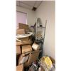 Image 2 : AREA OF ASSORTED ITEMS INCLUDING; HEATER, METRO STYLE RACK, FURNACE DUCT & MORE
