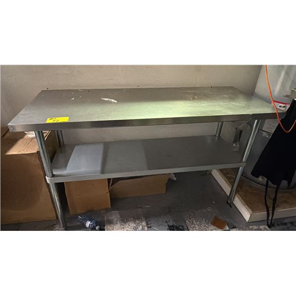 2-TIER STAINLESS STEEL PREP TABLE