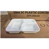 Image 2 : PALLET OF 34 BOXES OF THEO 28OZ 3C PLASTIC CONTAINERS WITH LIDS - 150 SETS PER BOX = APPROX 5,100