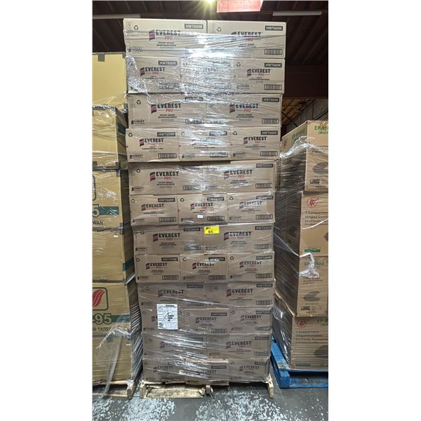 PALLET OF APPROX 96 BOXES OF EVEREST PRO KRAFT HARDWOUND ROLL TOWEL - 6 ROLLS PER BOX = APPROX 576