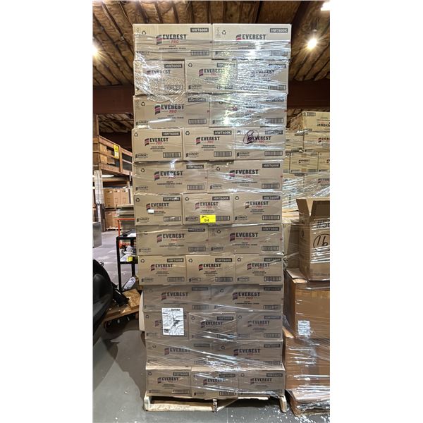 PALLET OF APPROX 96 BOXES OF EVEREST PRO KRAFT HARDWOUND ROLL TOWEL - 6 ROLLS PER BOX = APPROX 576