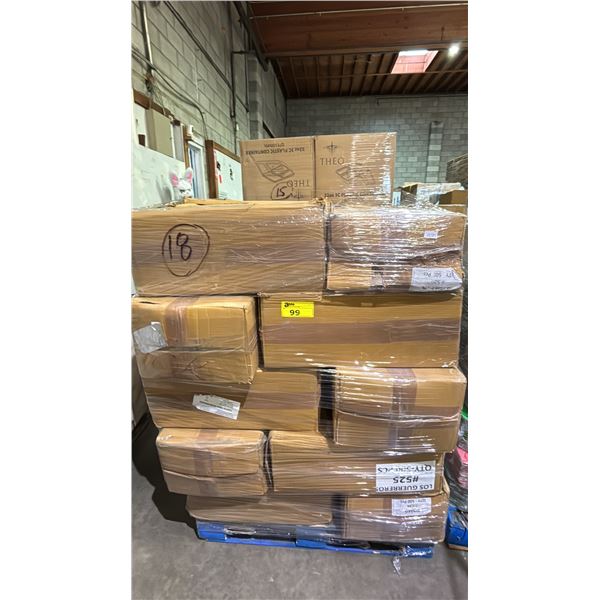 PALLET OF 25 BOXES OF SAYE PAPER BAGS - 500 PER BOX = APPROX 12,500 BAGS TOTAL *MUST TAKE ALL*