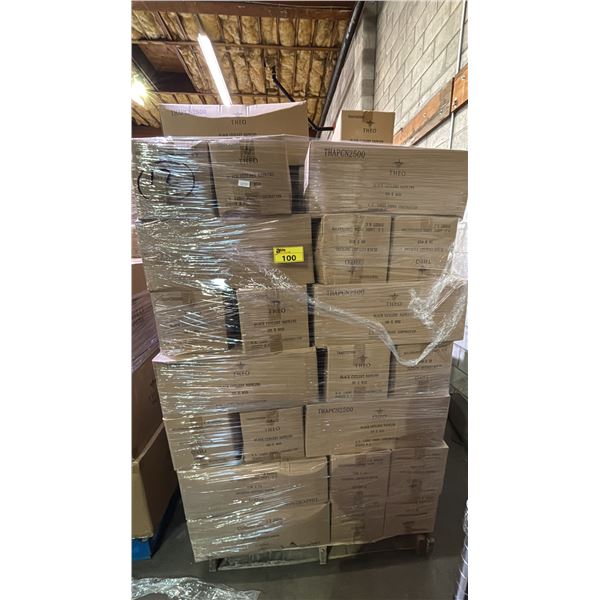 PALLET OF APPROX 68 BOXES OF THEO BLACK BUTLERY NAPKINS - 2,500 PER BOX = APPROX 170,000 NAPKINS