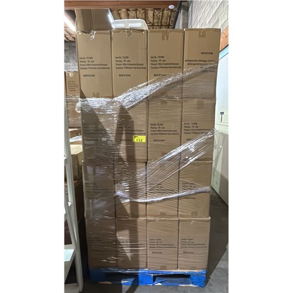 PALLET OF 32 BOXES OF THEO BIG 3 COMP 1000ML 3-COMPARTMENT RECTANGULAR CONTAINERS WITH LIDS - 150