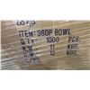 Image 3 : PALLET OF 24 BOXES OF 360P PLASTIC BOWLS - 1,000 PER BOX = APPROX 24,000 BOWLS TOTAL (NO LIDS)