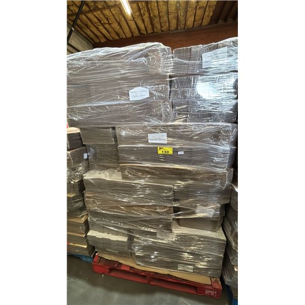 PALLET OF APPROX 1,950 12" PLAIN WHITE PIZZA BOXES *MUST TAKE ALL*