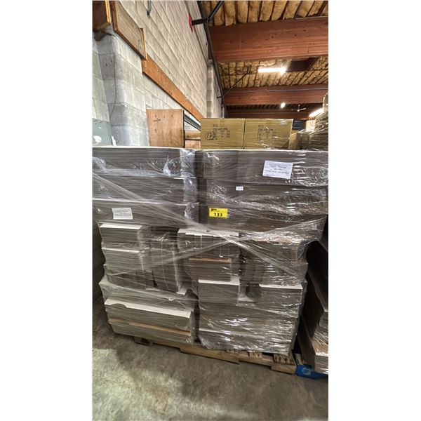 PALLET OF APPROX 2,000 10" PLAIN WHITE PIZZA BOXES *MUST TAKE ALL*