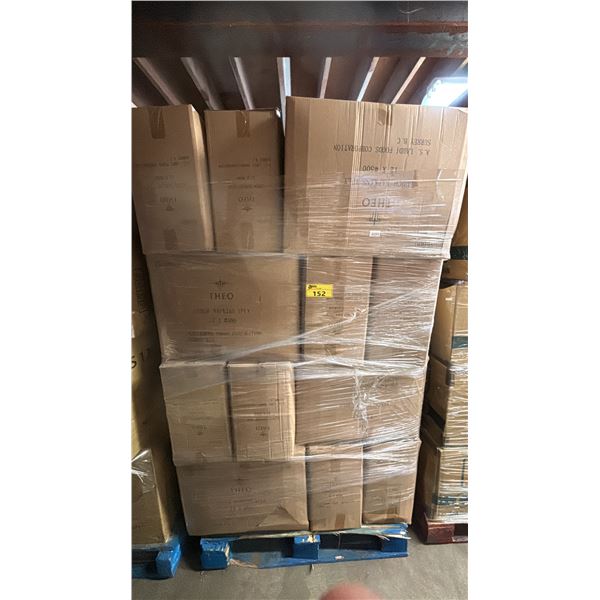 PALLET OF 36 BOXES OF THEO LUNCH NAPKINS 1PLY - 6,000 PER BOX = APPROX 216,000 NAPKINS TOTAL