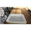 Image 2 : PALLET OF 30 BOXES OF THEO RE58 58OZ RECTANGULAR CONTAINERS WITH LIDS - 150 PER BOX = APPROX 4,500