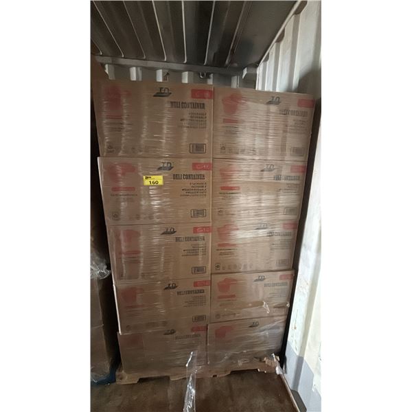 PALLET OF 30 BOXES OF TD C-16 16OZ PLASTIC DELI CONTAINERS - 240 PER BOX = APPROX 14,400 CONTAINERS