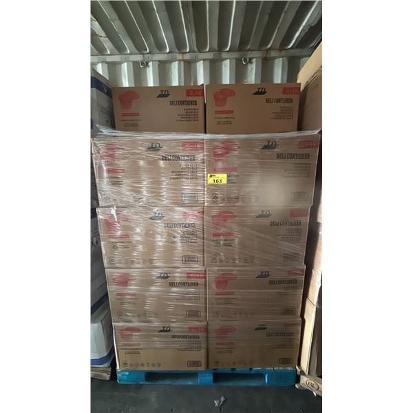 PALLET OF 28 BOXES OF TD C-16 16OZ PLASTIC DELI CONTAINERS - 240 PER BOX = APPROX 6,720 CONTAINERS