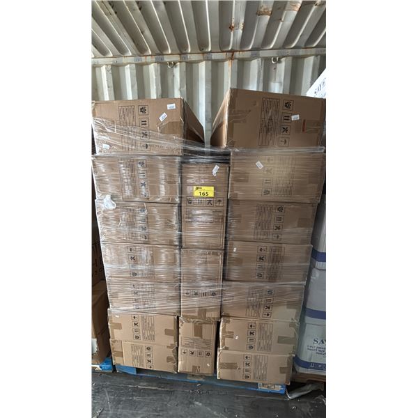PALLET OF 34 BOXES OF THEO 32OZ 3C PLASTIC CONTAINERS WITH LIDS - 150 PER BOX = APPROX 35,100
