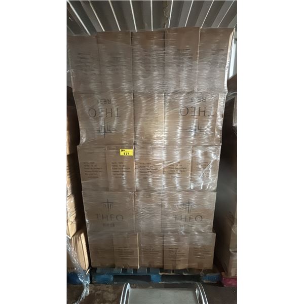 PALLET OF 60 BOXES OF THEO RE38 38OZ RECTANGULAR CONTAINERS WITH LIDS - 150 PER BOX - APPROX 9,000