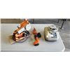 Image 1 : WET SHARPENER, MINI CHOP SAW, AND ROTARY TOOL