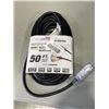 Image 1 : AS MEW INDOOR/OUTDOOR SINGLE OUTLET HEAVY DUTY LIGHTED EXTENSION CORD 50FT