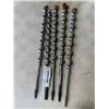 Image 1 : 5 NEW IRVING #17 12" WOOD DRILL BITS