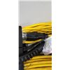 Image 2 : LOT OF APPPORX 75FT EXTENSION CORD YELLOW