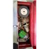 Image 4 : METAL TOOLS BOX W/ CONTENTS AND 2 PARTS ORGANIZERS