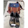Image 1 : PAIR OF WORKBOOTS AND HERSHEL BACKPACK
